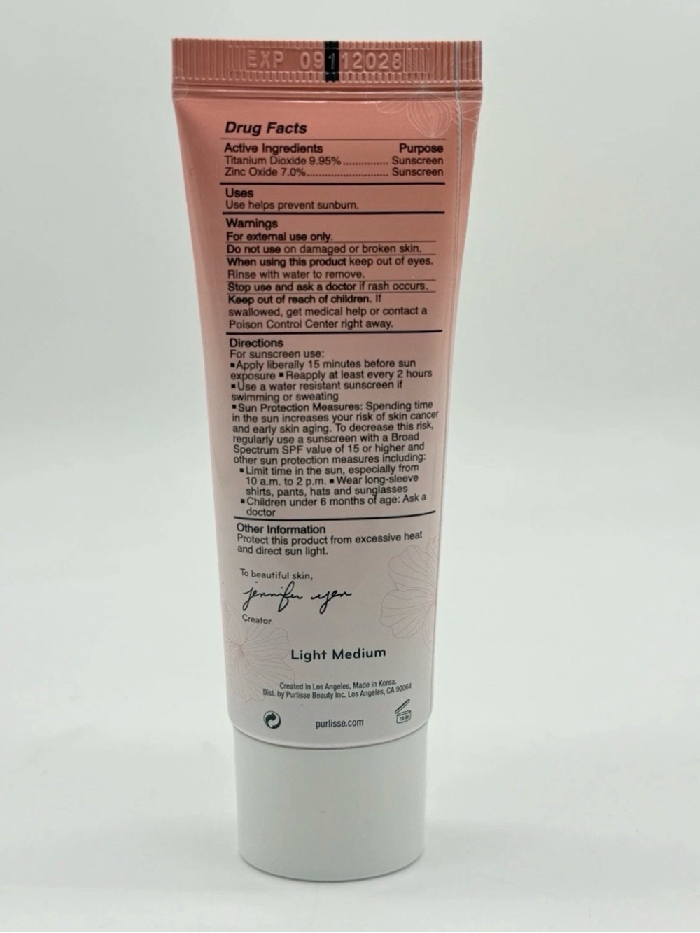 Purlisse Ageless Glow Serum BB Cream SPF 40 Light Medium, 1.4 fl oz - 2 Pack - Picture 4 of 5